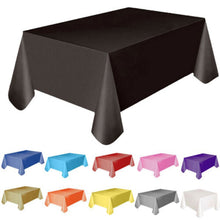 Load image into Gallery viewer, 137x183cm Disposable Tablecloth Birthday Party Wedding Christmas Table Cover Waterproof Oilproof Wipe Covers Rectangle Desk Cloth Decor
