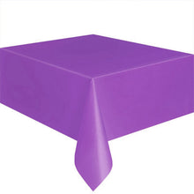 Load image into Gallery viewer, 137x183cm Disposable Tablecloth Birthday Party Wedding Christmas Table Cover Waterproof Oilproof Wipe Covers Rectangle Desk Cloth Decor
