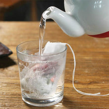 Load image into Gallery viewer, 100pcs Disposable Tea Bags with String Heal Seal Non-woven Fabric Tea Filter Bag for Herb Loose Tea Teaware Spice Filter Bag
