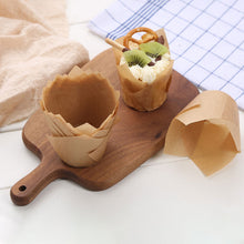 Load image into Gallery viewer, 50Pcs/Set Newspaper Style Muffin Cupcake Liner Paper Cups Caissettes Tulip Baking Cup Cake Wrapper Wedding Birthday Party Decor
