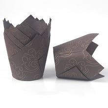 Load image into Gallery viewer, 50Pcs/Set Newspaper Style Muffin Cupcake Liner Paper Cups Caissettes Tulip Baking Cup Cake Wrapper Wedding Birthday Party Decor
