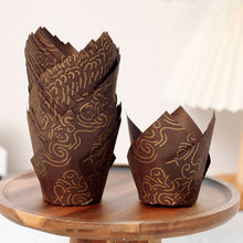 Load image into Gallery viewer, 50Pcs/Set Newspaper Style Muffin Cupcake Liner Paper Cups Caissettes Tulip Baking Cup Cake Wrapper Wedding Birthday Party Decor
