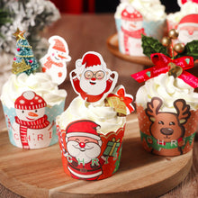 Load image into Gallery viewer, 50Pcs/Set Christmas Muffin Cupcake Liner Paper Cups Baking Cup Cake Wrapper Cake Toppers Decoration Christmas New Year Party Decor
