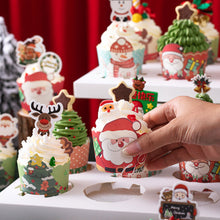 Load image into Gallery viewer, 50Pcs/Set Christmas Muffin Cupcake Liner Paper Cups Baking Cup Cake Wrapper Cake Toppers Decoration Christmas New Year Party Decor
