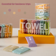 Load image into Gallery viewer, Disposable Non-woven Face Towel Towel Compressed Portable Travel Water Wet Wipe Outdoor Moistened Tissues Candy Towels
