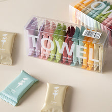 Load image into Gallery viewer, Disposable Non-woven Face Towel Towel Compressed Portable Travel Water Wet Wipe Outdoor Moistened Tissues Candy Towels
