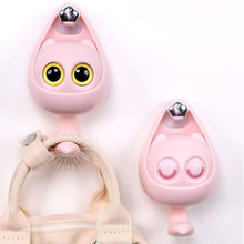 Load image into Gallery viewer, Creative Cute Wink Cat Punch-free Wall Hanging Hook Household Storage Rack Wall Decoration For Clothes Hat Scarf Key
