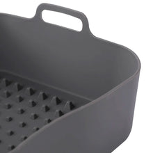 Load image into Gallery viewer, 20cm Air Fryer Silicone Square Baking Tray Non-Stick Steamer Liners Reusable Air Fryer Basket Home Kitchen Pizza Mat Grill Accessories
