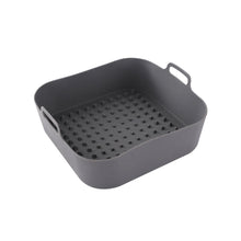 Load image into Gallery viewer, 20cm Air Fryer Silicone Square Baking Tray Non-Stick Steamer Liners Reusable Air Fryer Basket Home Kitchen Pizza Mat Grill Accessories
