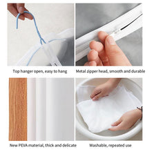 Load image into Gallery viewer, Dustproof Garment Covers Bags with Zip Reusable Clothes Storage Bag Waterproof Hanging Clothes Cover Clear Garment Bag
