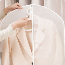 Load image into Gallery viewer, Dustproof Garment Covers Bags with Zip Reusable Clothes Storage Bag Waterproof Hanging Clothes Cover Clear Garment Bag
