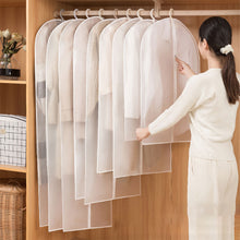 Load image into Gallery viewer, Dustproof Garment Covers Bags with Zip Reusable Clothes Storage Bag Waterproof Hanging Clothes Cover Clear Garment Bag
