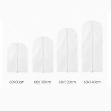 Load image into Gallery viewer, Dustproof Garment Covers Bags with Zip Reusable Clothes Storage Bag Waterproof Hanging Clothes Cover Clear Garment Bag
