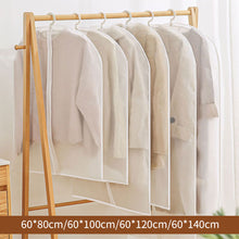 Load image into Gallery viewer, Dustproof Garment Covers Bags with Zip Reusable Clothes Storage Bag Waterproof Hanging Clothes Cover Clear Garment Bag
