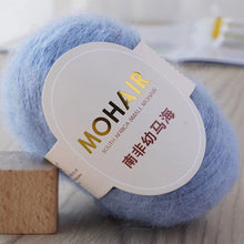 Load image into Gallery viewer, 25g/Roll Mohair Yarn Extra Soft Warm Baby Wool Crochet Yarn for Hand Knitting Sweater Shawl Scarf DIY Material Supplies
