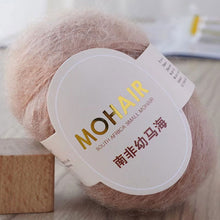 Load image into Gallery viewer, 25g/Roll Mohair Yarn Extra Soft Warm Baby Wool Crochet Yarn for Hand Knitting Sweater Shawl Scarf DIY Material Supplies
