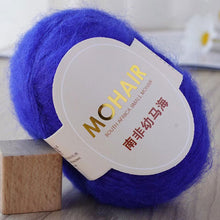 Load image into Gallery viewer, 25g/Roll Mohair Yarn Extra Soft Warm Baby Wool Crochet Yarn for Hand Knitting Sweater Shawl Scarf DIY Material Supplies
