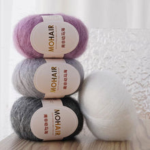 Load image into Gallery viewer, 25g/Roll Mohair Yarn Extra Soft Warm Baby Wool Crochet Yarn for Hand Knitting Sweater Shawl Scarf DIY Material Supplies
