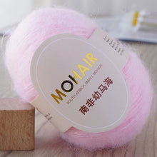 Load image into Gallery viewer, 25g/Roll Mohair Yarn Extra Soft Warm Baby Wool Crochet Yarn for Hand Knitting Sweater Shawl Scarf DIY Material Supplies
