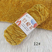 Load image into Gallery viewer, 100g/Roll Polyester Velvet Yarn Hand-Knitting Thread Soft Warm DIY Cotton Threads Plush Yarn Soft Chenille Yarn
