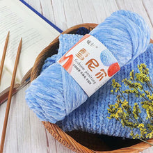 Load image into Gallery viewer, 100g/Roll Polyester Velvet Yarn Hand-Knitting Thread Soft Warm DIY Cotton Threads Plush Yarn Soft Chenille Yarn
