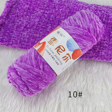 Load image into Gallery viewer, 100g/Roll Polyester Velvet Yarn Hand-Knitting Thread Soft Warm DIY Cotton Threads Plush Yarn Soft Chenille Yarn
