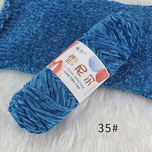 Load image into Gallery viewer, 100g/Roll Polyester Velvet Yarn Hand-Knitting Thread Soft Warm DIY Cotton Threads Plush Yarn Soft Chenille Yarn
