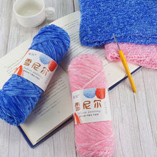 Load image into Gallery viewer, 100g/Roll Polyester Velvet Yarn Hand-Knitting Thread Soft Warm DIY Cotton Threads Plush Yarn Soft Chenille Yarn
