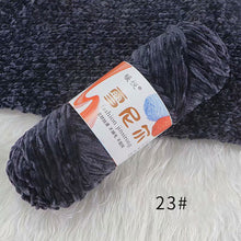 Load image into Gallery viewer, 100g/Roll Polyester Velvet Yarn Hand-Knitting Thread Soft Warm DIY Cotton Threads Plush Yarn Soft Chenille Yarn
