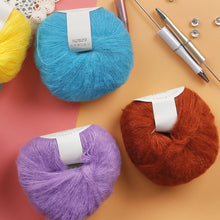 Load image into Gallery viewer, 25g/Roll Mohair Yarn Extra Soft Warm Baby Wool Crochet Yarn for Hand Knitting Sweater Shawl Scarf DIY Material Supplies
