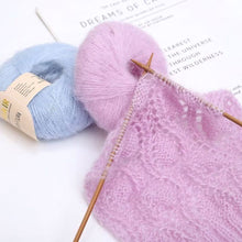 Load image into Gallery viewer, 25g/Roll Mohair Yarn Extra Soft Warm Baby Wool Crochet Yarn for Hand Knitting Sweater Shawl Scarf DIY Material Supplies
