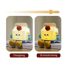 Load image into Gallery viewer, Cartoon Milk Box Silicone LED Night Light Pat Sensor Rechargeable Lamp Kids Bedroom Decor Night Lamp Birthday Valentine's Day Gifts
