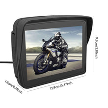 Load image into Gallery viewer, 5Inch Motorcycle Portable GPS Navigation Built-in Carplay/Android Auto Display Wireless GPS Screen Apple Waterproof IPX7
