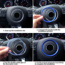 Load image into Gallery viewer, Car Steering Wheel Decoration Aluminum Alloy Ring Circle Sticker Interior Styling for MG6 6pro 2017 - 2021
