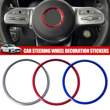 Load image into Gallery viewer, 51mm/58mm Car Steering Wheel Decoration Stickers For Mercedes Benz C-Class A160 A180 A250 A35 A45 AMG EQA GLE CLS GLS A B C E Class
