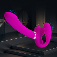 Load image into Gallery viewer, Strapless Strap-on Dildo Vibrators for Women Double-heads Vibrating Penis Lesbian Erotic Toys for Adult Sex Toys for Couples

