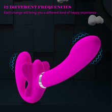Load image into Gallery viewer, Strapless Strap-on Dildo Vibrators for Women Double-heads Vibrating Penis Lesbian Erotic Toys for Adult Sex Toys for Couples
