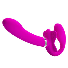 Load image into Gallery viewer, Strapless Strap-on Dildo Vibrators for Women Double-heads Vibrating Penis Lesbian Erotic Toys for Adult Sex Toys for Couples
