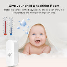 Load image into Gallery viewer, Wifi/Zigbee Smart Temperature And Humidity Sensor Whole House Smart Home Control Linkage Battery Powered App Control
