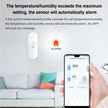 Load image into Gallery viewer, Wifi/Zigbee Smart Temperature And Humidity Sensor Whole House Smart Home Control Linkage Battery Powered App Control
