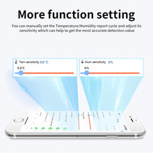 Load image into Gallery viewer, WIFI Smart Temperature And Humidity Sensor Indoor Environment Detector Battery Powered App Monitoring For Alexa Google Home Voice
