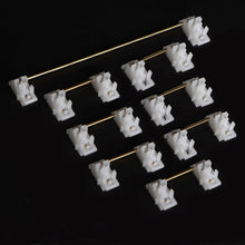 Load image into Gallery viewer, Steel Plates Satellite Axis Transparent Plate Mounted Stabilizer Gold-Plated Wire Mechanical Keyboard Accessories 2U/6.25U
