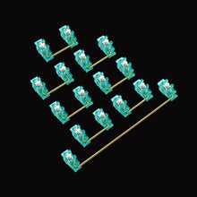 Load image into Gallery viewer, Steel Plates Satellite Axis Transparent Plate Mounted Stabilizer Gold-Plated Wire Mechanical Keyboard Accessories 2U/6.25U
