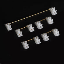 Load image into Gallery viewer, Steel Plates Satellite Axis Transparent Plate Mounted Stabilizer Gold-Plated Wire Mechanical Keyboard Accessories 2U/6.25U
