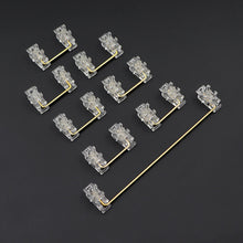Load image into Gallery viewer, Steel Plates Satellite Axis Transparent Plate Mounted Stabilizer Gold-Plated Wire Mechanical Keyboard Accessories 2U/6.25U
