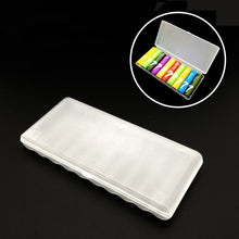 Load image into Gallery viewer, 1PC 10-Slot Transparent PP Plastic Battery Storage Box For AAA/AA Battery Portable Lithium Battery Waterproof Protection Box
