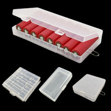 Load image into Gallery viewer, 1PC 2/4/8-Slot Transparent PP Plastic Battery Storage Box For AAA/AA/18650 Battery Portable Lithium Battery Waterproof Protection Box
