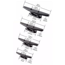 Load image into Gallery viewer, 4"/5"/6"/8" Nylon Plastic Polished 2 Hole Hardware Low Flat Cleat Boat Cleats For Marine Boat Deck Rope Tie Yacht Accessories

