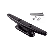 Load image into Gallery viewer, 4"/5"/6"/8" Nylon Plastic Polished 2 Hole Hardware Low Flat Cleat Boat Cleats For Marine Boat Deck Rope Tie Yacht Accessories
