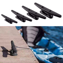 Load image into Gallery viewer, 4"/5"/6"/8" Nylon Plastic Polished 2 Hole Hardware Low Flat Cleat Boat Cleats For Marine Boat Deck Rope Tie Yacht Accessories
